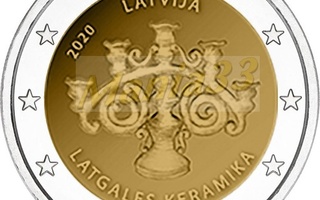 2€ Juhlaraha Latvia 2020 Keramiikka