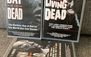 3 X GEORGE A. ROMERO (DAWN OF THE DEAD,DAY OF THE DEAD...