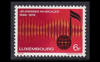 Luxemburg 932 ** Nuoret musiikin ystävät 30v (1976)