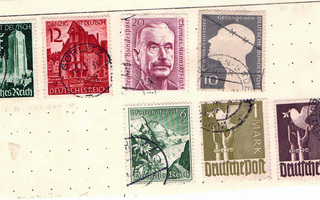 Vanhoja saksalaisia postimerkkejä