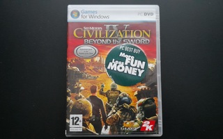 PC DVD: Civilization IV - Beyond The Sword Expansion peli