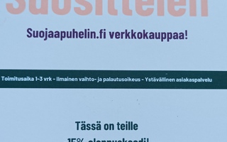 Suojaa puhelin verkkokaupan lahjakortti