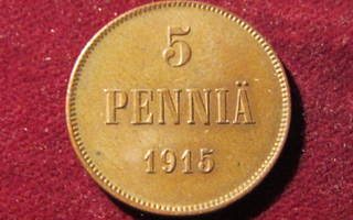 5 penniä 1915