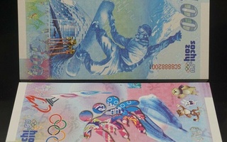 RUSSIA 100 RUBLES 2014 UNC The Sochi Winter Olymp.  H-3229