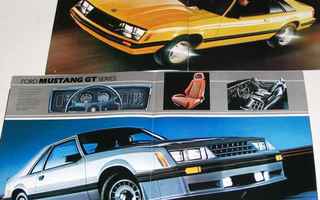 1982 Ford Mustang esite - KUIN UUSI - 20 sivua