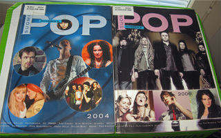 Nuottikirjat Suomi pop 2004 ja Suomi pop 2006