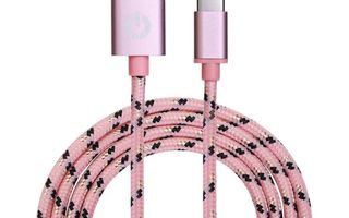 Garbot Grab&Go 1m Braided USB-C Cable Pink