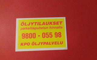 TT-etiketti KPO Öljypalvelu