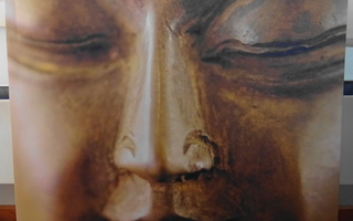 Taulu kultaisesta Buddhasta painettu kankaalle, 49,5 x 50 cm
