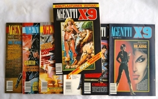Agentti X9 lehtiä 1989 1990 1991 James Bond Rip Kirby
