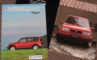 1992 Suzuki Vitara Wagon esite - KUIN UUSI - suom - 16 sivua