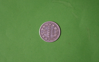 Hopea 50 penniä 1889