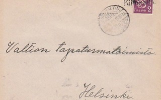 1936 Kirje Postivaunu, rivileima Kiimkallio