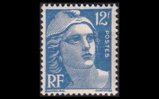 Ranska 804 ** Marianne 12 Fr (1947)