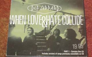 DEF LEPPARD - WHEN LOVE & HATE COLLIDE - CD SINGLE