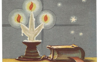 Wendelin kortti Raamattu ja kynttilä (R2)