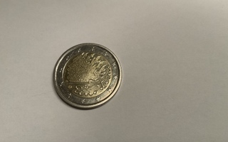 2 euron kolikko Eino Leino 2016