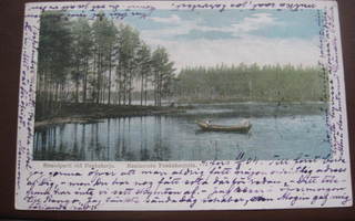 Punkaharju, rantaseutu postikortti  Ruotsiin 4 kop merkillä