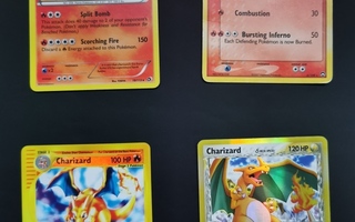 Pokemon Charizard kortteja 4kpl