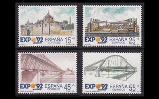 Espanja 2976-9 ** Maailmannäyttely Sevilla (1991)