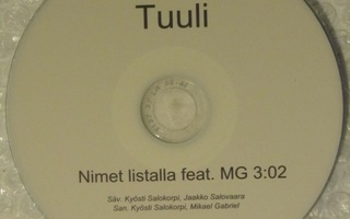 Tuuli • Nimet listalla feat. Mikael Gabriel CDr-Single