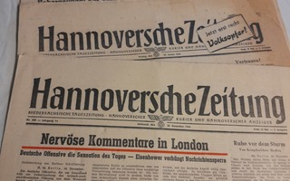 3 kpl hannoverrsdhe zeitung 1944/45