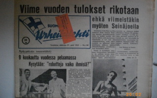 Suomen Urheilulehti Nro 80/1952 (25.2)