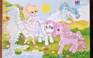 My Little Pony vintage palapeli 1987.Hasbro 3665.21