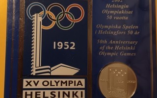 Helsingin Olympiakisat 50 vuotta  mitali vuodelta 2002