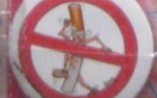 NO SMOKING - rintamerkki (UUSI) Koko: 3 cm
