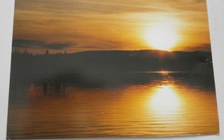 Kitkajärvi, auringonlasku, väripk, p. 2007 + erik.l. Rukat.