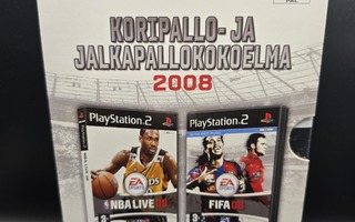 Fifa 08 ja NBA 08 double pack - Ps2