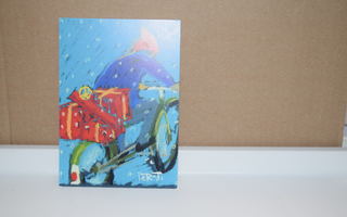 postikortti polkupyörä joululahjat