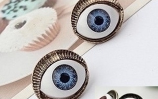 + 341 .. Vintage Fashion Evil Blue Eye .. Korvakorut