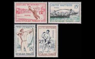 Ranska 1197-200 ** Perinteisiä urheilulajeja (1958)