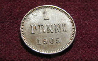 1 penni  1905