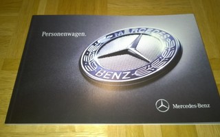 Esite Mercedes-Benz henkilöautomallisto 2013. Mallisto