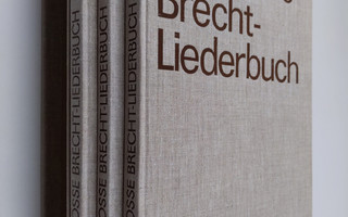 Bertolt Brecht : Das Grosse Brecht-Liederbuch 1-3 (laatik...