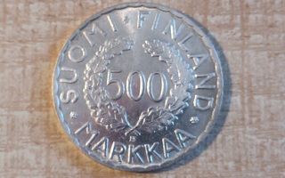 500mk 1952 Helsingin olympialaiset. Hopea 500. KL 8
