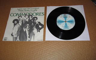 Commodores 7" Three Times A Lady,PS v.1978 SWEDEN