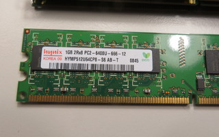 Hynix 1GB 2Rx8 PC2-6400U DDR2-800MHz
