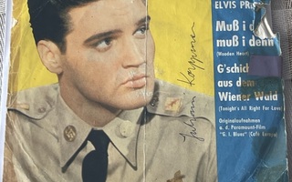 Elvis Presley – Wooden Heart / Tonight's All Right For (7")