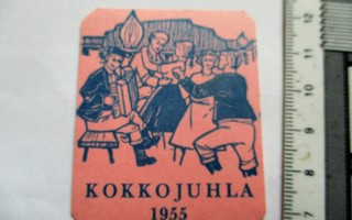 1955 Kokkojuhla (Saari Tammela ) pahvijetoni