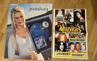 Pandora ja Rantarock 1997 julisteet