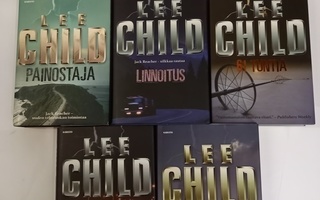 5 kpl Lee Child kirjoja