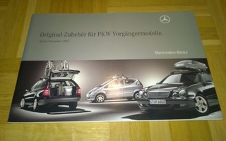 Esite Mercedes: varusteet ja tarvikkeet, mm. W210, W202,R129