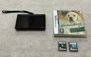 Nintendo DS Lite + 2 peliä