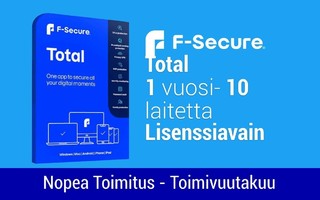 F-Secure Total (1 Vuosi)-(10Laitetta) Lisenssiavain