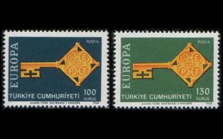 Turkki 2095-6 ** Europa (1968)