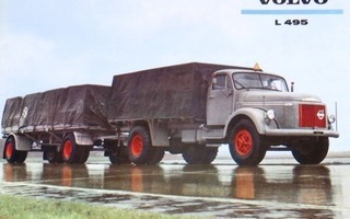 1961 Volvo L 495 kuorma-auto esite - suom - 16 sivua - truck